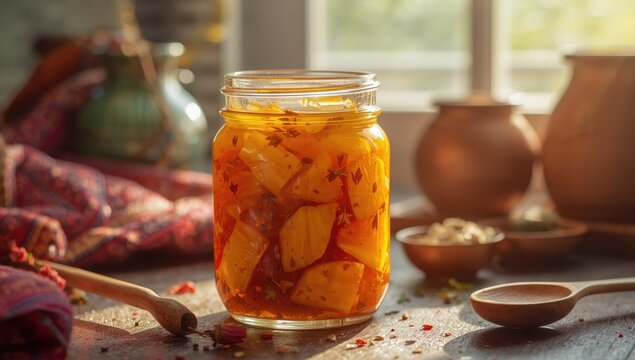 Homemade Mango Relish or Kairi Loncha