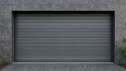 The gray gate's horizontal stripes work well as a backdrop