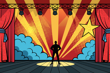 Depicting Comic With Dramatic Dynamic Creative Visual