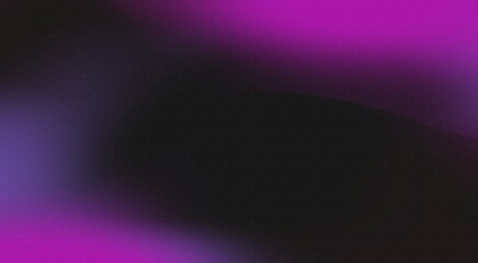 Bright purple black noisy banner background, grainy poster background 