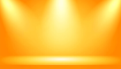 Spotlight Background, Orange Gradient Studio Stage