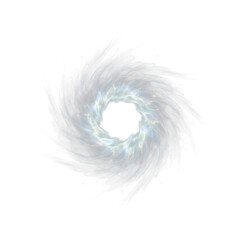 Fototapeta premium Abstract white swirling vortex or energy burst graphic element