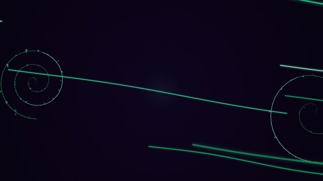 Neon Blob Overlay on Neon Blob Dark Abstract Motion Background, Black Green Colors 2K Seamless Loop Video Footage for Creative Design v20260227101936