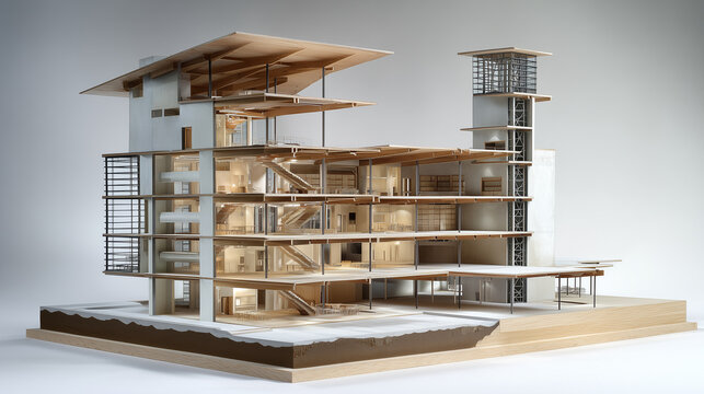 Detailed Section Cut Building Design