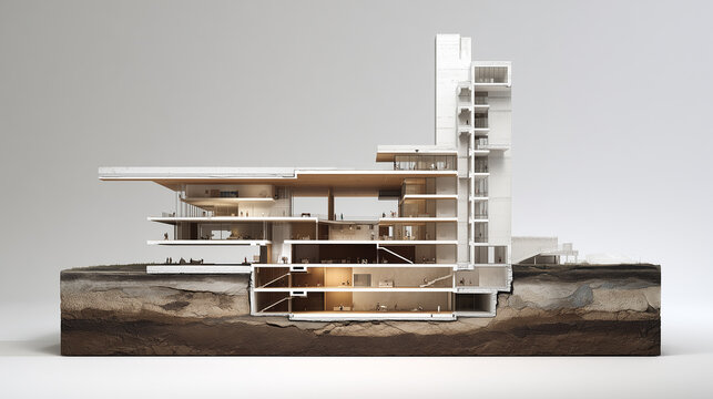 Modern Architectural Building Model