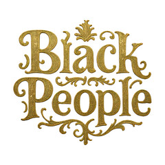 Obraz premium PNG Elegant gold typography design.