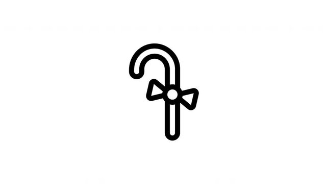 candy cane animated icon