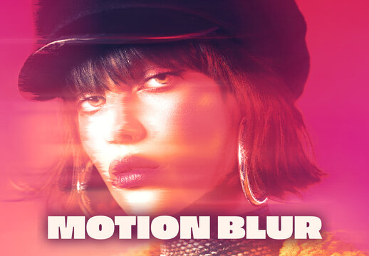 Neon Motion Blur Photo Effect