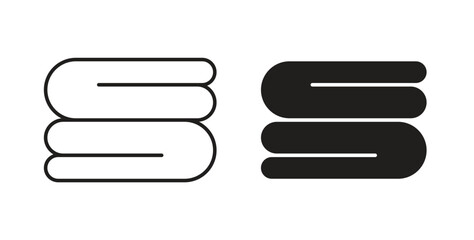 Obraz premium Towels icon Thin Collection. Editable Stroke. Suitable for Websites