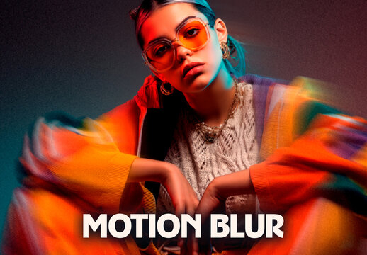 Vivid Edge Motion Blur Photo Effect