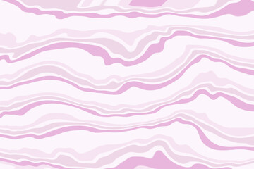 揺れる波線のパターン背景　ピンクストライプ