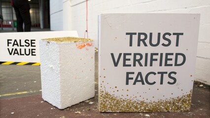 Trust and Verify: A Visual Representation of Importance of Credibility in Information and Communication