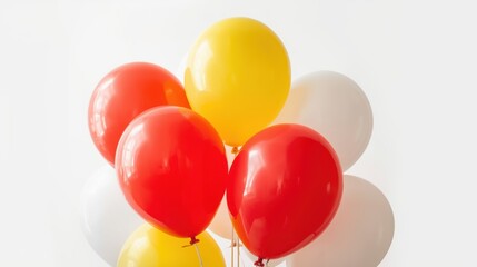Colorful balloons tied together in a festive arrangement