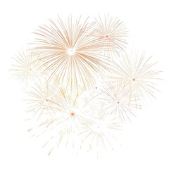 A vibrant fireworks display exploding with golden sparks against a dark background