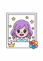 可愛い笑顔が輝く少女