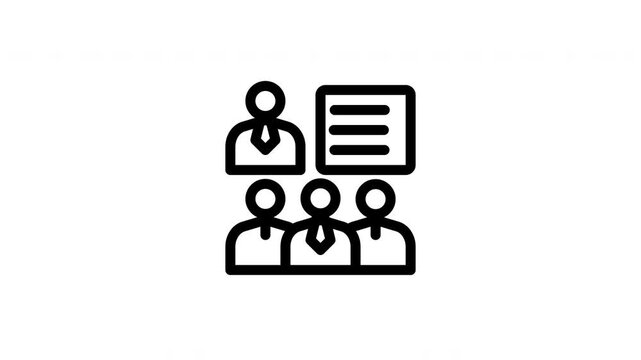 training sessions animated icon