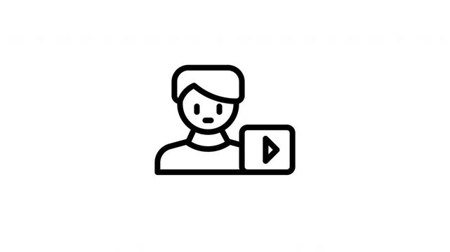 video animated icon