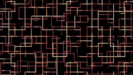 Abstract Lattice Pattern with Repetitive Squared Lines on Dark Background