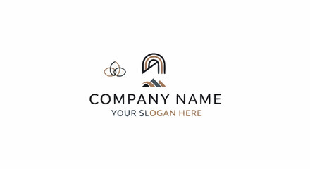 Obraz premium Simple Company Logo Template Design Element.