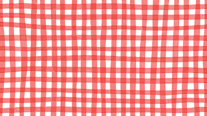 Red and white checkered pattern resembling a picnic tablecloth