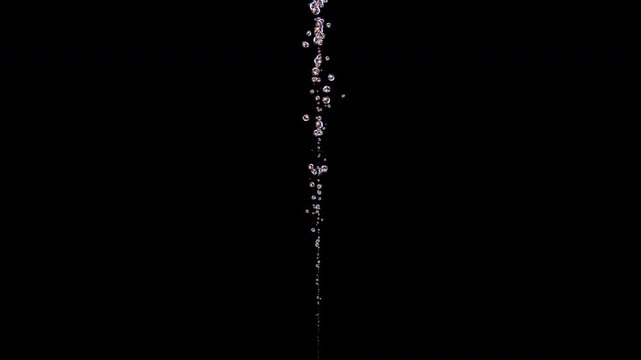 Horizontal Frame Rising Champagne Bubbles on Transparent Background (Alpha Channel)(1)
横構図で立ち昇るシャンパンの泡 アルファチャンネル付き透過素材