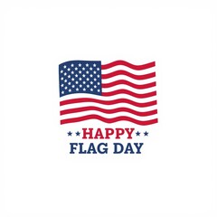 Fototapeta premium Celebrating the spirit of patriotism with a vibrant flag day illustration