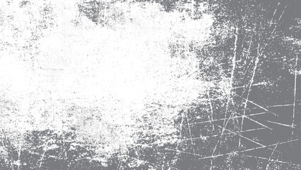 Fototapeta premium Vector brush grunge texture with rough black scratches. Distressed splatter grunge background overlay. 