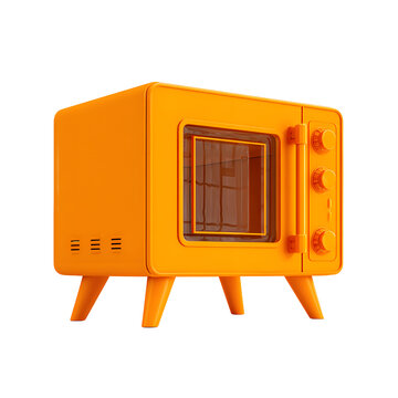 Retro TV and Microwave Vector Illustration