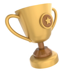 Champion Trophy 3D Illustration