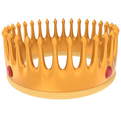 Grand Final Crown 3D Illustration