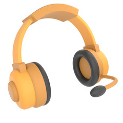 Gaming Headset 3D Illustration