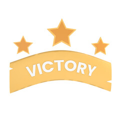 Victory Fireworks 3D Illustration