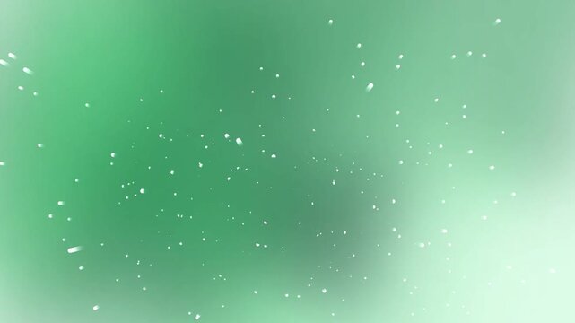 Ethereal green background with soft light reflections and shimmering particle effects, creating a tranquil and modern aesthetic for various design projects and digital presentations