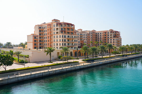 Marina Promenade along the Red Sea canal of King Abdullah Economic City (KAEC) in Saudi Arabia