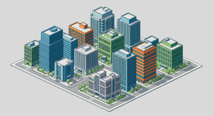 vector illustration of city