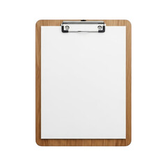 Blank white notepad with a spiral binding on the left side isolated on transparent background