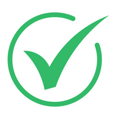 Green Tick Mark, Isolated Tick Symbols, Checklist Signs, And An Approval Badge. Flat And Modern Check Mark Design, Vector Icon.  © Vector Bazar