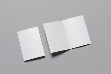 Clean Folded Brochure Mockup &ndash; Professional Branding Showcase