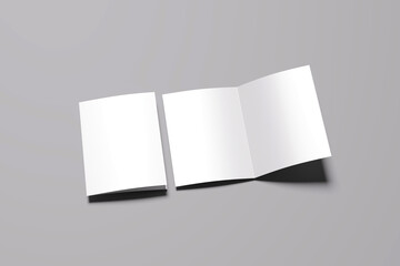 Editable Bifold & Trifold Mockup &ndash; Modern Print Layout Scene