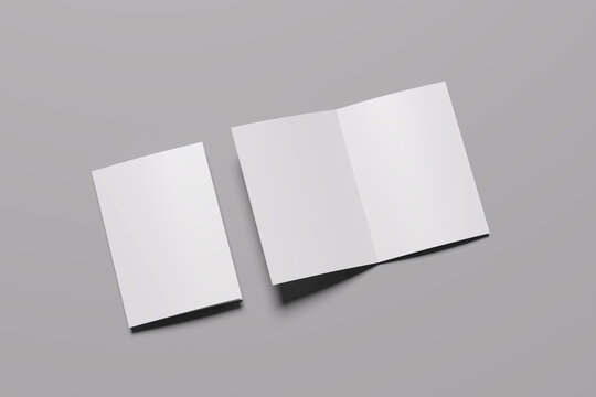 Clean Folded Brochure Mockup &ndash; Professional Branding Showcase