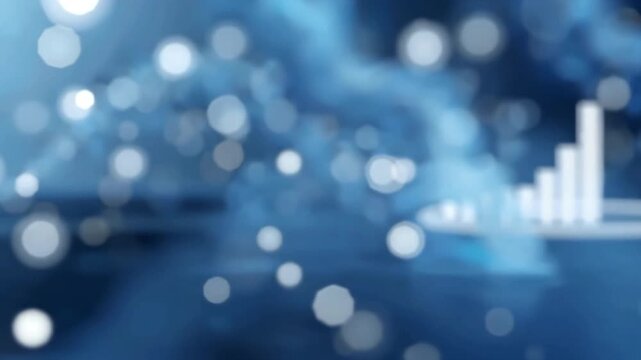 AIガバナンスの説明資料に合う抽象テック背景動画 シンプルで幅広く使いやすい構成.生成AI