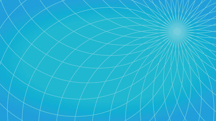 明るい色合いの抽象的な花の放射状イラスト