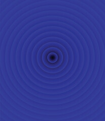 Obraz premium Deep Blue Radial Gradient Loops, Concentric Ripple Effect Pattern.
