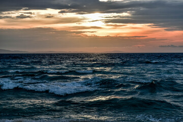 Fototapeta premium sunset on the beach
