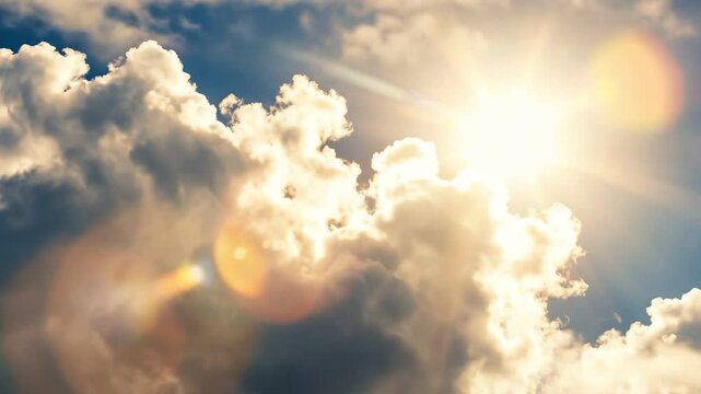 Luminous Thick Cloud Radiating Intense Heavenly Light