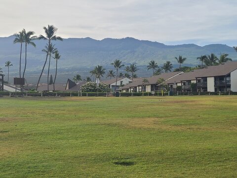 View of the Haleakala volcano at sunrise in Maui, Hawaii