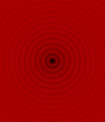 Dramatic Red Concentric Spheres, Intense Radial Loop Background.