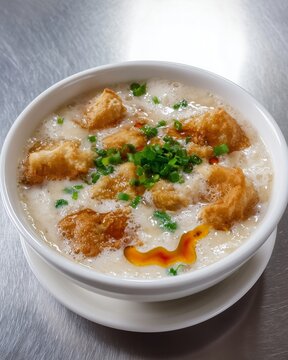 Taiwanese xian dou jiang soymilk soup