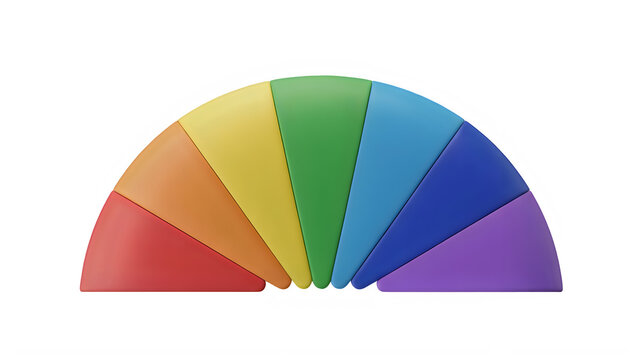 A vibrant color wheel displaying the spectrum of light and pigments
