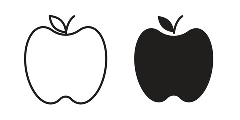 Apple icon. Premium thin line vector illustrator. Vector EPS10